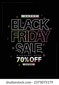 creative Black Friday vector banner,poster illustration for Sale with abstract background. 