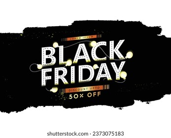 creative Black Friday vector banner,poster illustration for Sale with abstract background. 