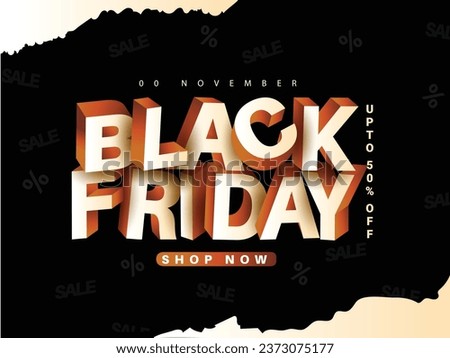 creative Black Friday vector banner,poster illustration for Sale with abstract background. 