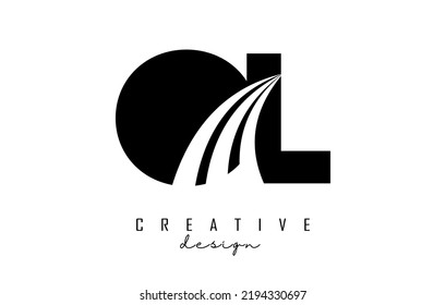 Creative Black Letter Ol O L Stock Vector (Royalty Free) 2194330697 ...