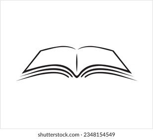 creative black open book logo vector design illustration
