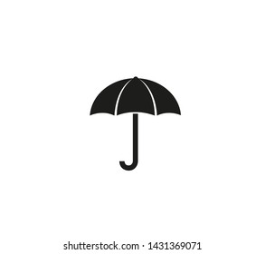 Creative Black Umbrella Logo Design Symbol Vector Illustration
