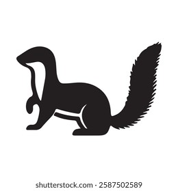 Creative black walrus icon design on white board