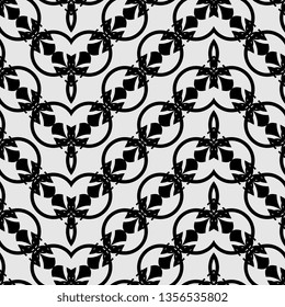 creative black and white art deco seamless background ready for print