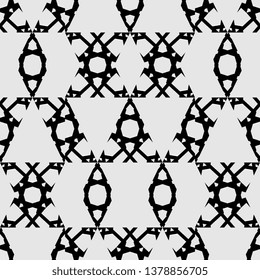 creative black and white Art deco pattern for textile, ceramic tiles and designs Illustration