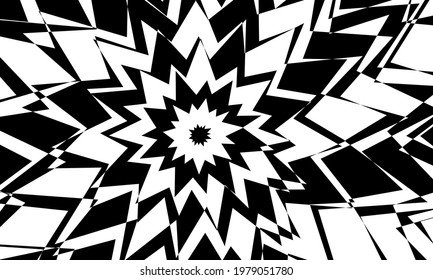 creative black and white op art style wallpaper Exciting patterns