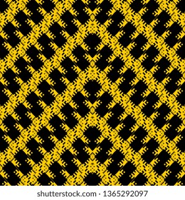 creative black yellow Abstract artistic art deco pattern for design and background
