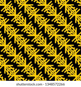 creative black yellow Vector modern geometric tiles pattern lined shape