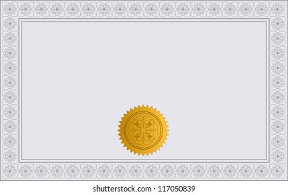 Creative Blank Certificate. Jpeg Version Also Available In Gallery.
