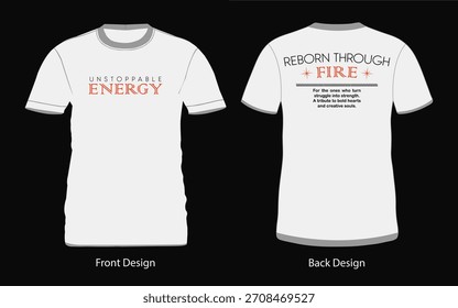 Uma mistura criativa de tipografia com design de camisa.