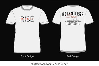 A creative blend of typography t shirt design.