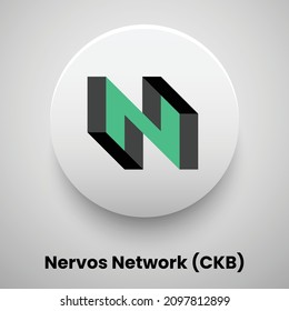 Kreative Blockkette basiert Kryptowährung Nervos Network (CKM) Logo Vektorgrafik Design. Kann als Währungssymbol, -zeichen, -etikett, -symbol, -aufkleber und -hintergrund verwendet werden