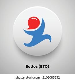 Creative block chain based crypto currency Golos Blockchain (GLS) logo vector illustration design. Can be used as currency icon, badge, label, symbol, sticker and print background template