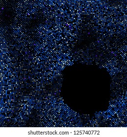 Creative blue abstract art circles design. + EPS8 vector file