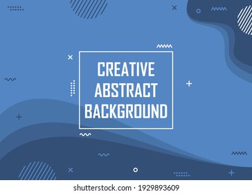 Creative blue abstract background design. Easy to edit with vector file. Can use for your creative content. Especially for banner background.