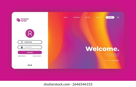 Creative Blue Abstract Background with Digital Form Design and Business Growth Interface for Web and App