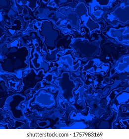 Creative blue abstract marble effect texture background. Vector