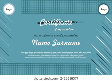 creative blue appreciation academic certificate template