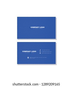 creative blue business card vector design