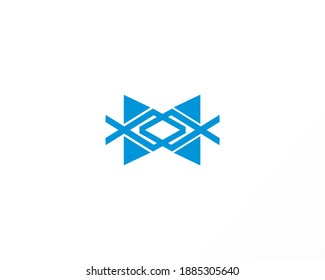 creative blue corporate logo design icon illustration