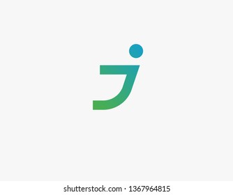 Creative blue linear logo icon typography letter M for business company