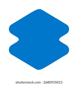 Creative blue space sticker template