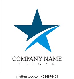 Creative Blue Star Logo