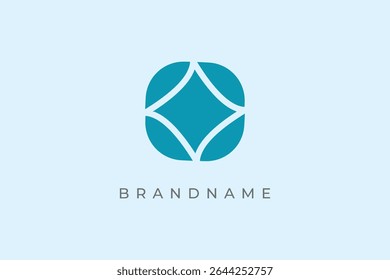 Plantilla de Vector de diseño de logotipo de estrella azul creativo.