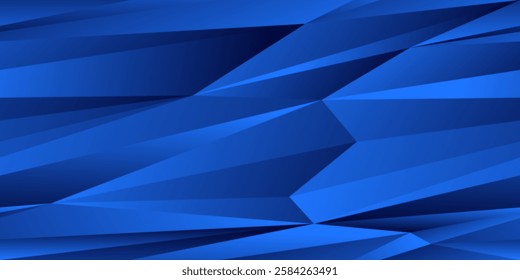Creative Blue Triangles Background For Banners. Seamless Modern Background. Vector illustration