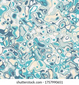 Creative blue and turqoise abstract marble effect texture background