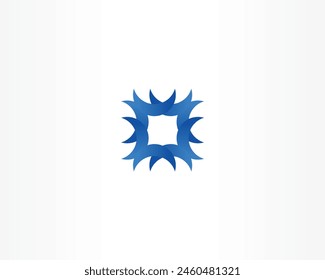 Creative blue vector elements logo design concept