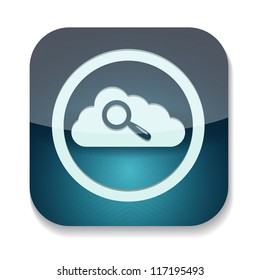 a creative blue vector icon