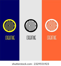 Creative BMC typography logo identity geometric concept element company,brand,label icon vector and illustration template