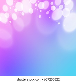 Creative bokeh abstract texture colorful blur background ornament vector illustration.
