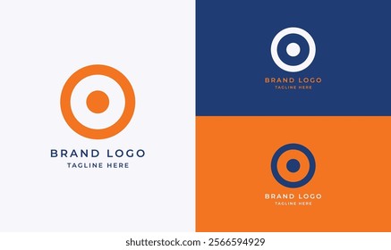 Creative Bold Letter O Logo Design – Geometric Custom Typography Icon for Business Branding