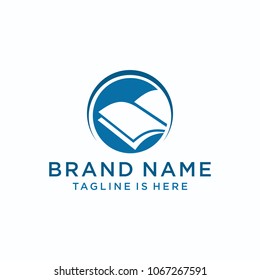 Creative Book Concept Logo Design Template