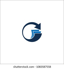 Creative Book Concept Logo Design Template