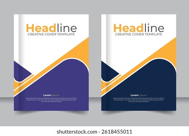 Creative book cover design, abstract report Cover books presentation design for your business. 8.5 inch width 11 inch height size book cover
