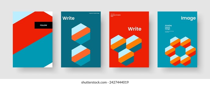 Creative Book Cover Design. Geometric Flyer Layout. Modern Report Template. Banner. Poster. Brochure. Business Presentation. Background. Brand Identity. Newsletter. Catalog. Advertising. Leaflet