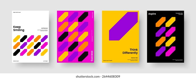 Projeto de Capa de Livro Criativo. Layout De Relatório Geométrico. Modelo de cartaz abstrato. Panfleto. Histórico. Faixa. Brochura. Apresentação de negócios. Conhecimento manual. Identidade da marca. Panfleto. Revista. Portfólio