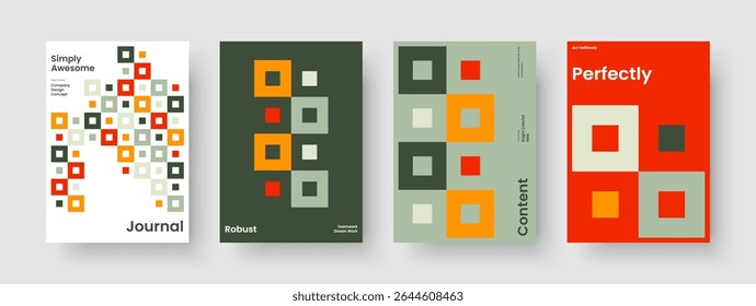 Projeto de Capa de Livro Criativo. Layout de Panfleto Geométrico. Modelo De Plano De Fundo Isolado. Apresentação de negócios. Brochura. Relatório. Faixa. Cartaz. Panfleto. Identidade da marca. Revista. Catálogo. Bloco de Anotações