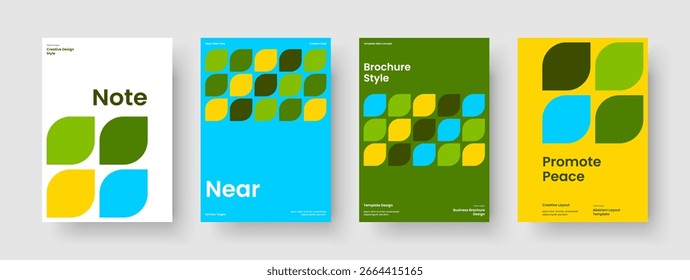 Projeto de Capa de Livro Criativo. Layout de banner geométrico. Modelo de cartaz abstrato. Histórico. Apresentação de negócios. Panfleto. Relatório. Brochura. Boletim informativo. Revista. Identidade da marca. Publicidade