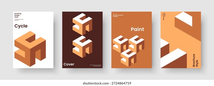 Projeto de Capa de Livro Criativo. Modelo de Folheto Geométrico. Layout abstrato da apresentação comercial. Panfleto. Relatório. Histórico. Faixa. Cartaz. Carteira. Publicidade. Folheto informativo. Revista. Panfleto