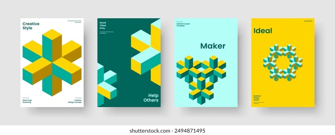 Diseño de portada de libro creativo. Diseño de folleto aislado. Plantilla de Anuncio moderna. Folleto. Cartel. Informe. Antecedentes. Presentación empresarial. Handbill. Publicidad. Cuaderno. Cartera. Revista