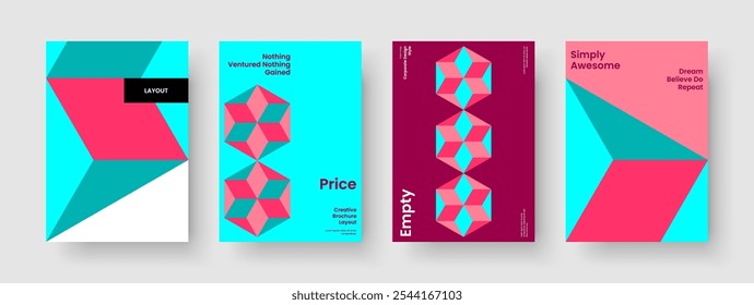 Creative Book Cover Design. Isolated Brochure Layout. Geometric Report Template. Poster. Business Presentation. Banner. Background. Flyer. Advertising. Catalog. Portfolio. Leaflet. Pamphlet