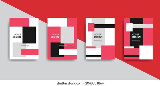 Kreatives Buchcover-Design mit minimalistischem Stil. EPS10.