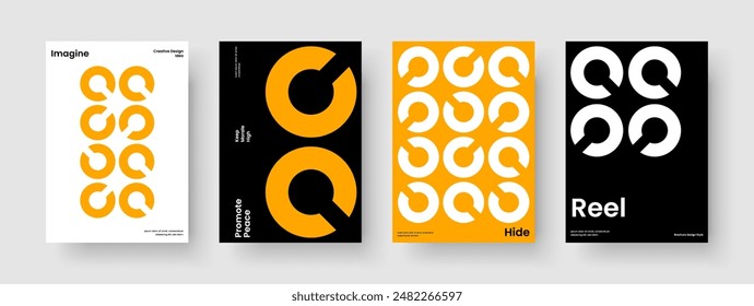Diseño de portada de libro creativo. Diseño de presentación empresarial moderno. Plantilla de folleto aislada. Anuncio. Antecedentes. Cartel. Volante. Informe. Publicidad. Cuaderno. Folleto. Prospecto. Handbill. Cartera
