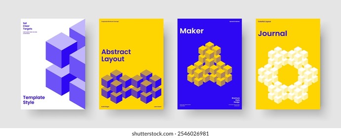 Diseño de portada de libro creativo. Plantilla de Informe Moderno. Diseño de fondo geométrico. Folleto. Volante. Cartel. Presentación de Negocios. Anuncio. Identidad de marca. Diario. Publicidad. Manual. Revista