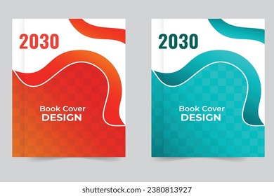 Plantilla de diseño de portada de libro creativa adaptada a proyectos multipropósito.