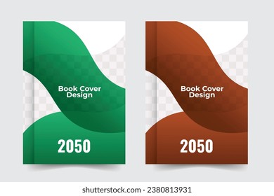 Plantilla de diseño de portada de libro creativa adaptada a proyectos multipropósito.